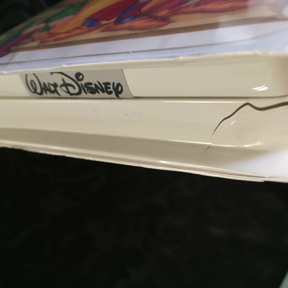 1994 SNOW WHITE AND 7 DWARFS VHS MASTERPIECE TAPE AND BLUE FAIRY 2002 FIGURINE - Picture 6 of 7